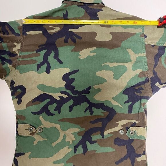 U.S. Air Force Authentic Small Combat Camouflage Button Down Jacket - Picture 10 of 15